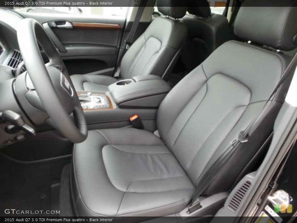 Black Interior Front Seat for the 2015 Audi Q7 3.0 TDI Premium Plus quattro #102592115