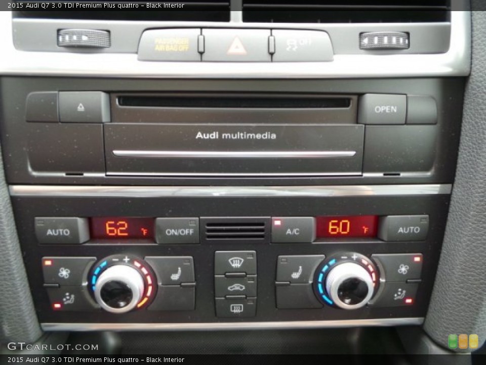 Black Interior Controls for the 2015 Audi Q7 3.0 TDI Premium Plus quattro #102592277
