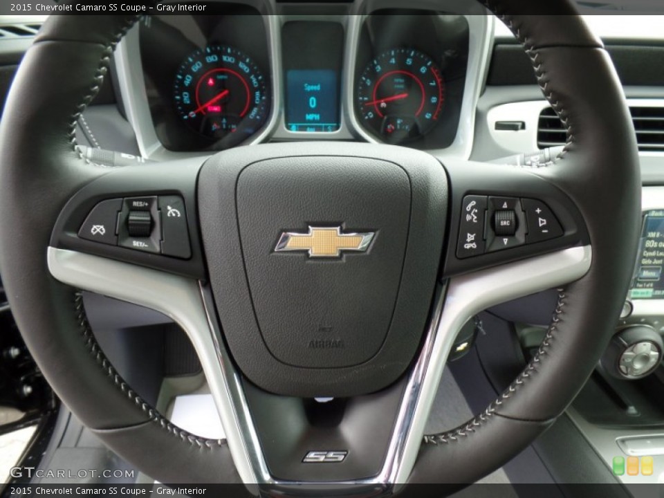 Gray Interior Steering Wheel for the 2015 Chevrolet Camaro SS Coupe #102594548