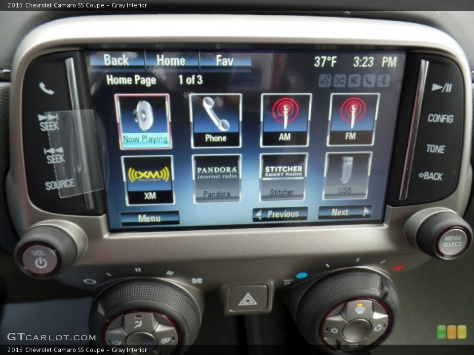 Gray Interior Controls for the 2015 Chevrolet Camaro SS Coupe #102594686