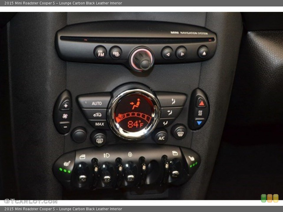 Lounge Carbon Black Leather Interior Controls for the 2015 Mini Roadster Cooper S #102597240