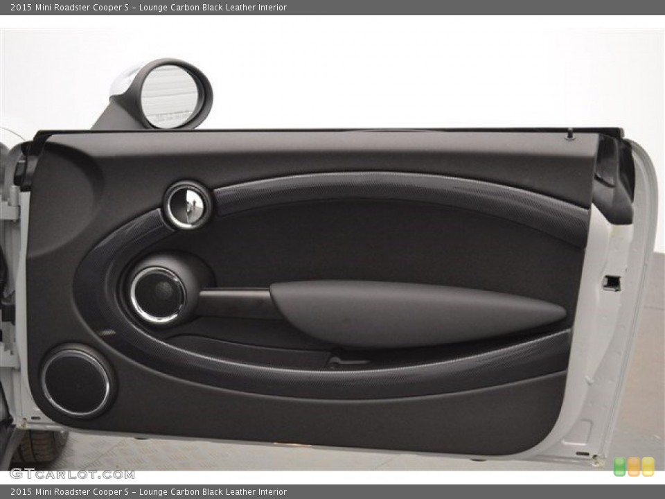 Lounge Carbon Black Leather Interior Door Panel for the 2015 Mini Roadster Cooper S #102597365
