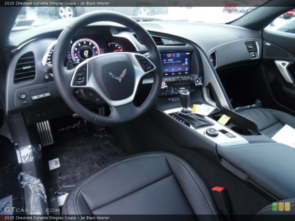 Jet Black Interior Prime Interior for the 2015 Chevrolet Corvette Stingray Coupe #102597583
