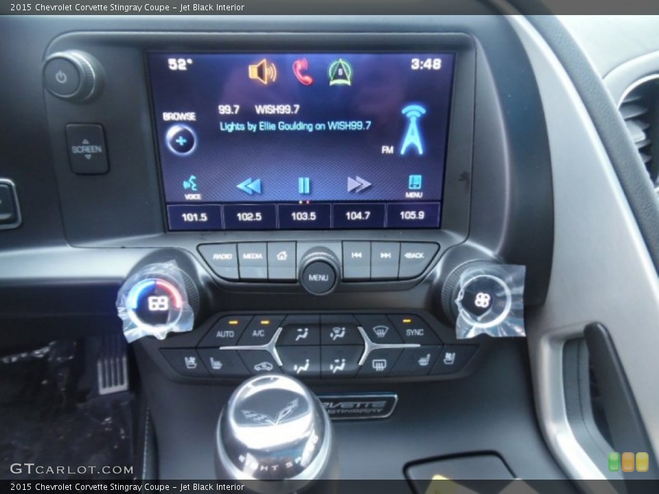 Jet Black Interior Controls for the 2015 Chevrolet Corvette Stingray Coupe #102597680