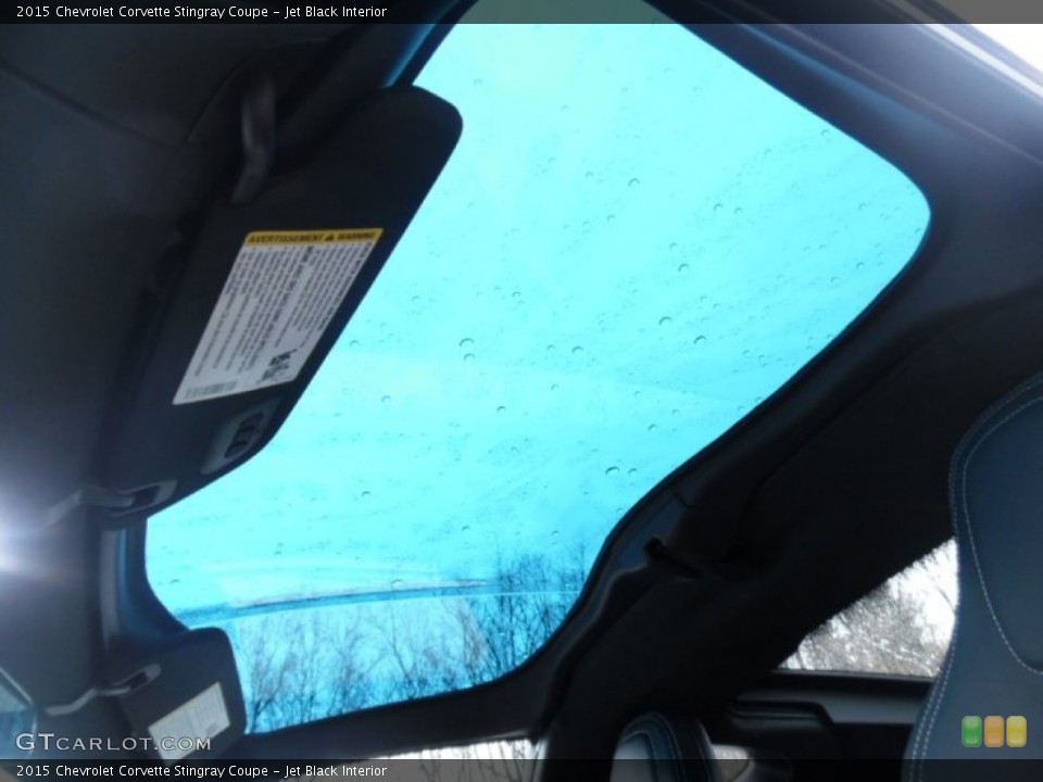 Jet Black Interior Sunroof for the 2015 Chevrolet Corvette Stingray Coupe #102597779