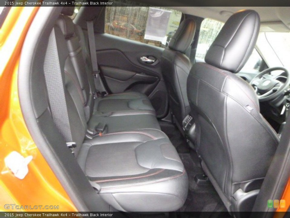 Trailhawk Black Interior Rear Seat for the 2015 Jeep Cherokee Trailhawk 4x4 #102598886