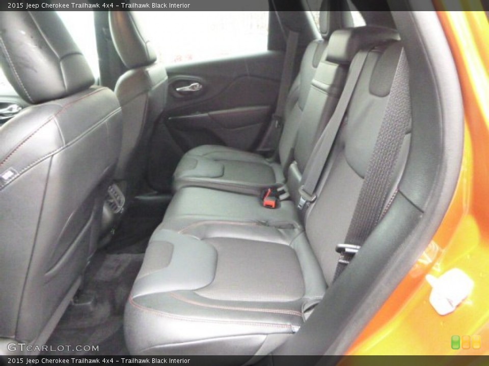 Trailhawk Black Interior Rear Seat for the 2015 Jeep Cherokee Trailhawk 4x4 #102598922