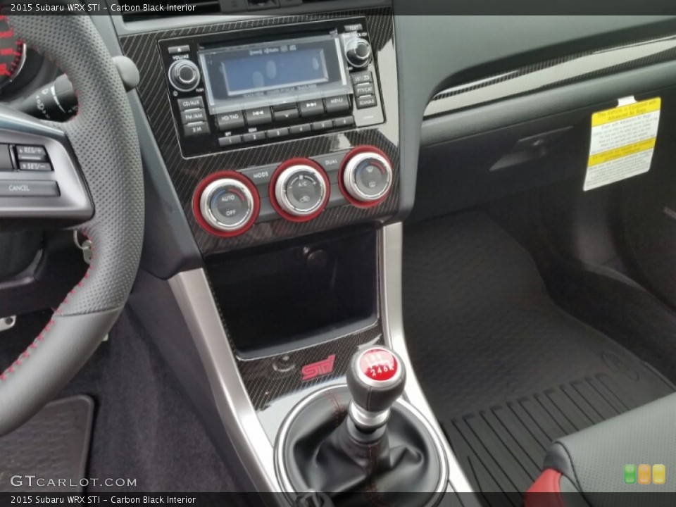 Carbon Black Interior Controls for the 2015 Subaru WRX STI #102600362