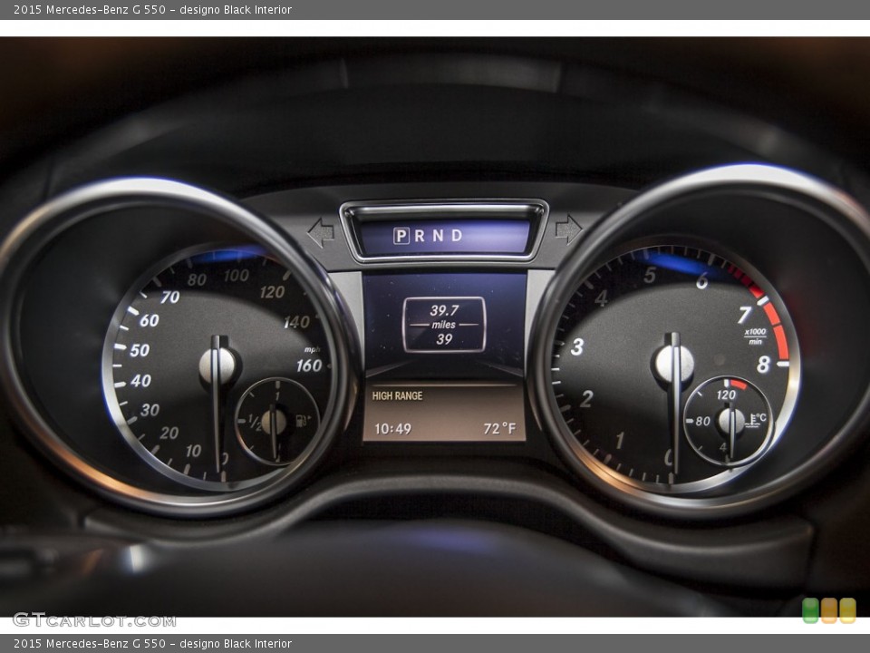 designo Black Interior Gauges for the 2015 Mercedes-Benz G 550 #102602762