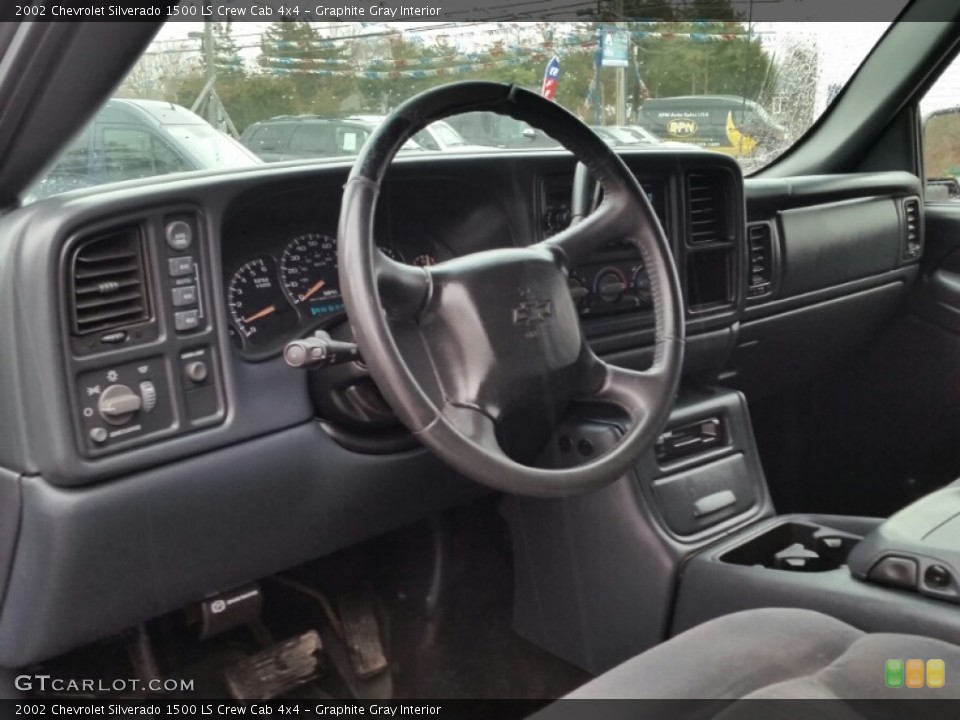 Graphite Gray Interior Photo for the 2002 Chevrolet Silverado 1500 LS Crew Cab 4x4 #102602777