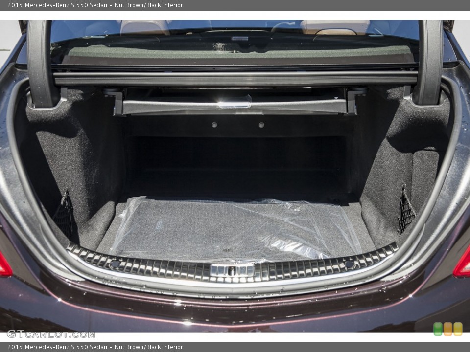 Nut Brown/Black Interior Trunk for the 2015 Mercedes-Benz S 550 Sedan #102605924