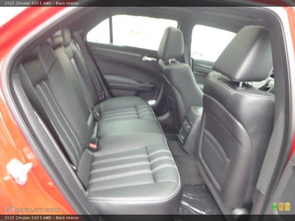 Black Interior Rear Seat For The 2015 Chrysler 300 S Awd