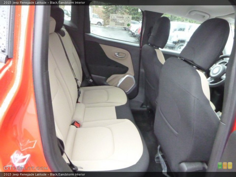 Black/Sandstorm Interior Rear Seat for the 2015 Jeep Renegade Latitude #102611133