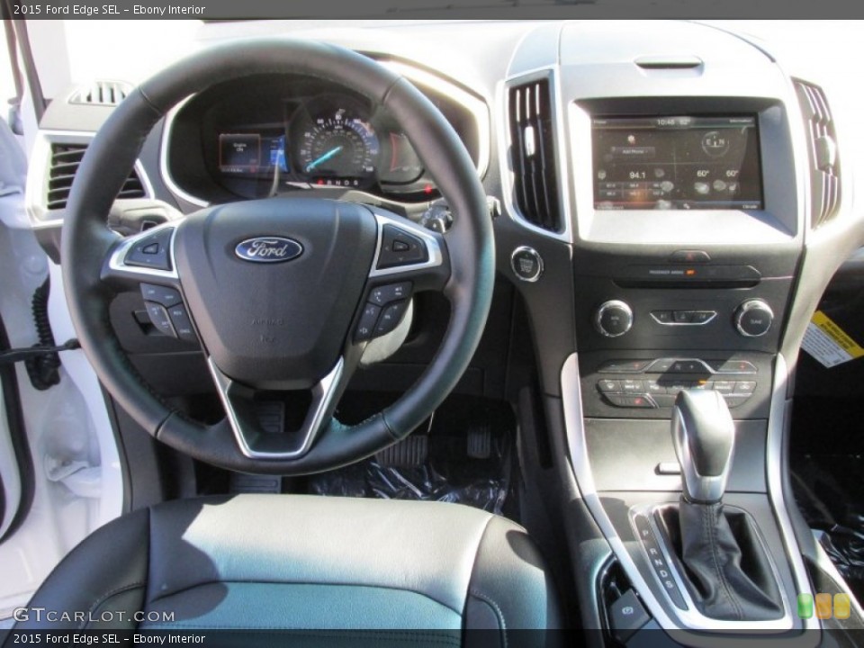 Ebony Interior Dashboard for the 2015 Ford Edge SEL #102613073