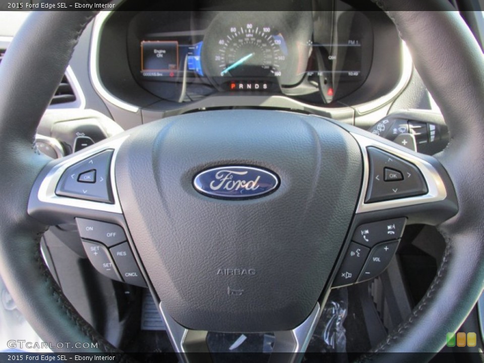 Ebony Interior Controls for the 2015 Ford Edge SEL #102613141