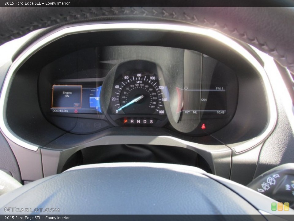 Ebony Interior Gauges for the 2015 Ford Edge SEL #102613154