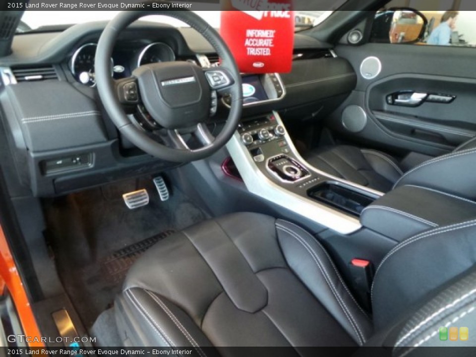 Ebony Interior Photo for the 2015 Land Rover Range Rover Evoque Dynamic #102623296