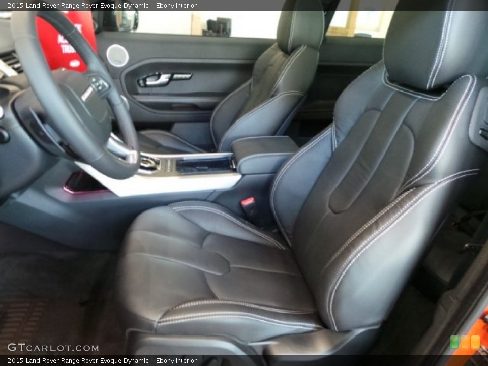 Ebony Interior Front Seat for the 2015 Land Rover Range Rover Evoque Dynamic #102623317