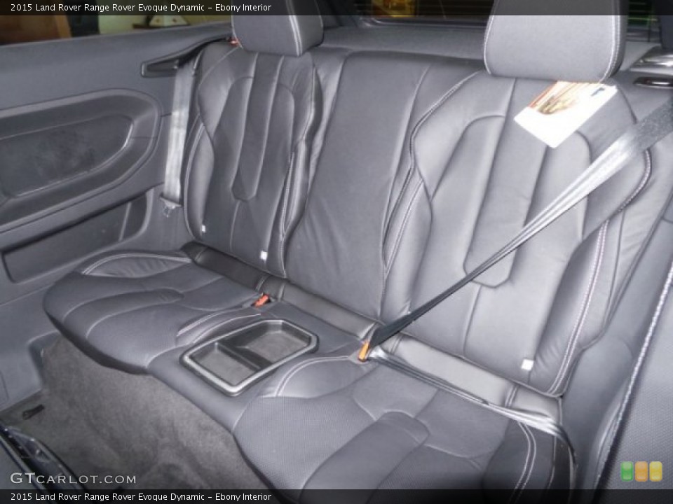 Ebony Interior Rear Seat for the 2015 Land Rover Range Rover Evoque Dynamic #102623578
