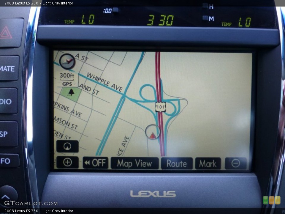 Light Gray Interior Navigation for the 2008 Lexus ES 350 #102626713