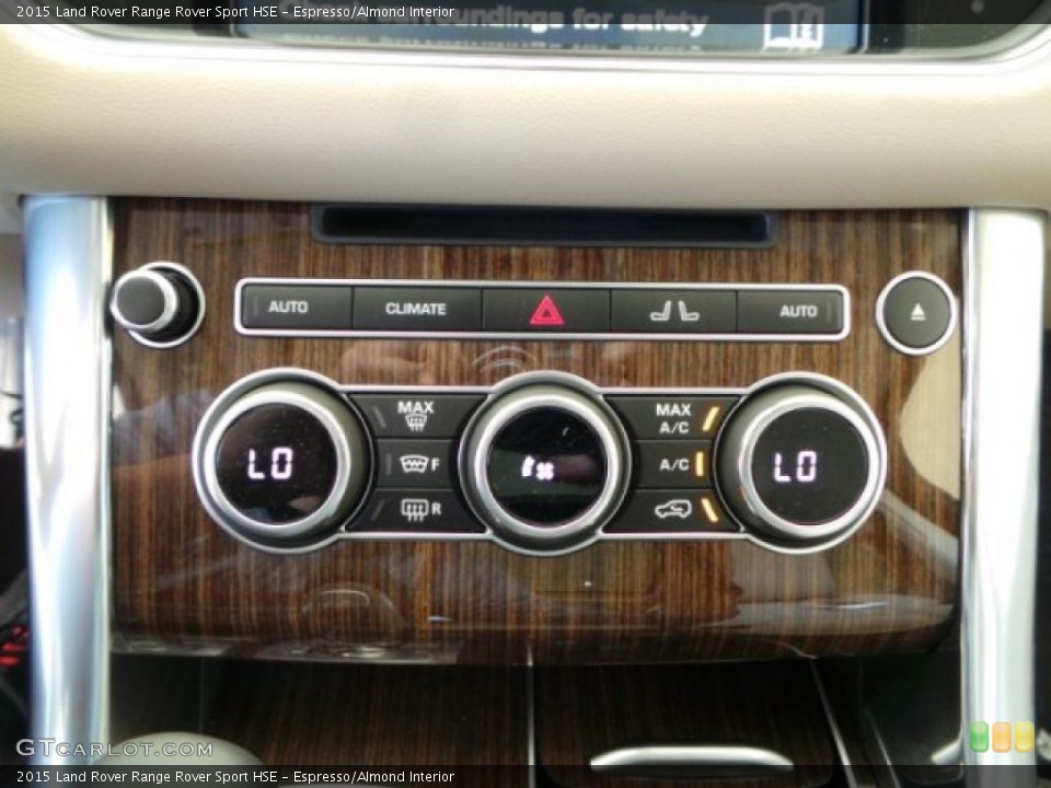 Espresso/Almond Interior Controls for the 2015 Land Rover Range Rover Sport HSE #102626935
