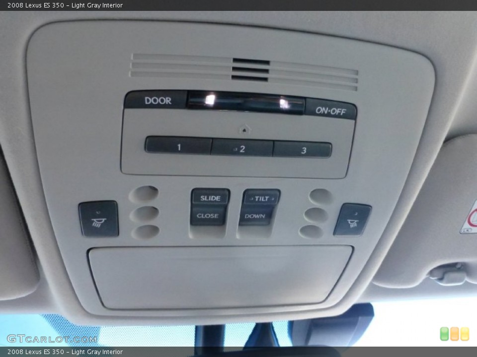 Light Gray Interior Controls for the 2008 Lexus ES 350 #102627189