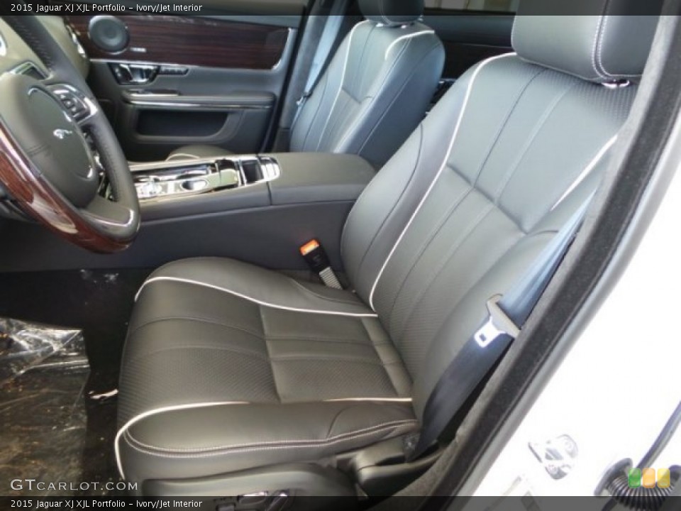 Ivory/Jet Interior Front Seat for the 2015 Jaguar XJ XJL Portfolio #102627376