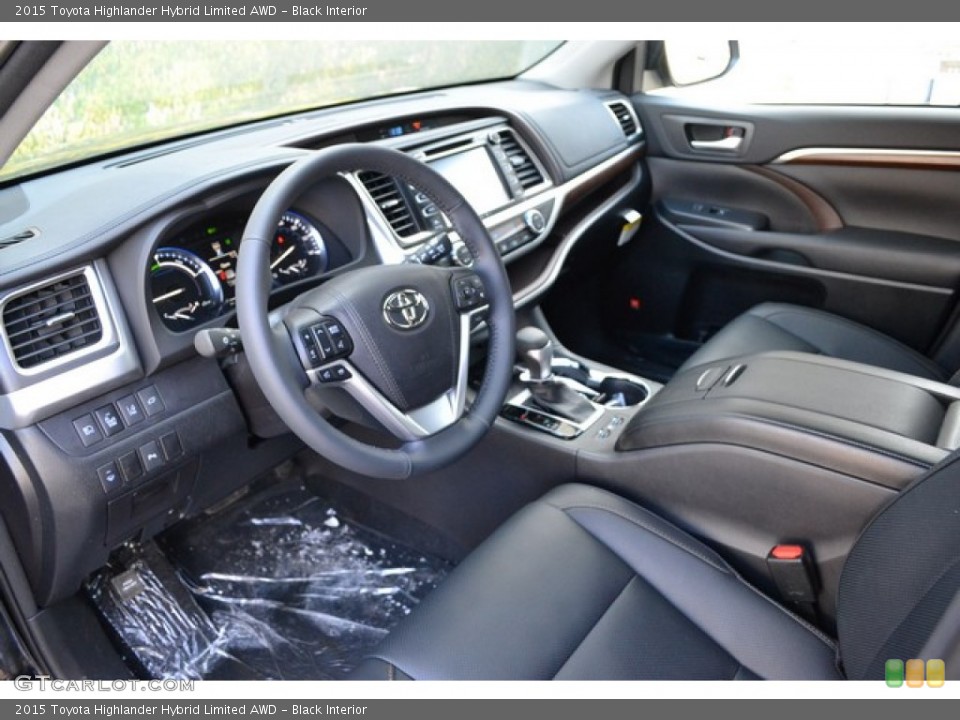 Black Interior Photo for the 2015 Toyota Highlander Hybrid Limited AWD #102629767
