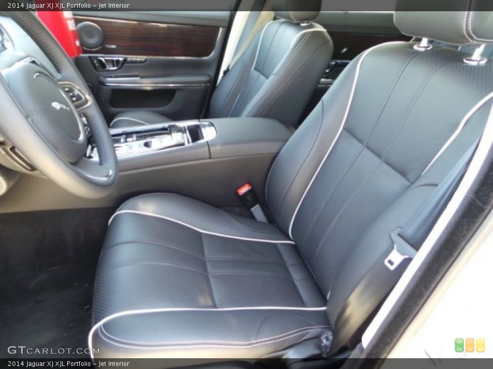 Jet Interior Front Seat for the 2014 Jaguar XJ XJL Portfolio #102630769
