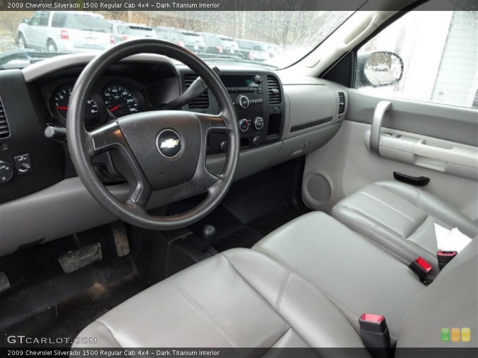 Dark Titanium Interior Photo for the 2009 Chevrolet Silverado 1500 Regular Cab 4x4 #102632740