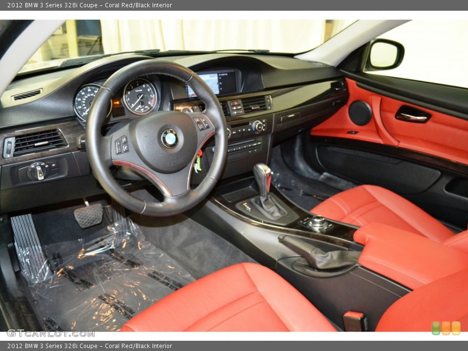 Coral Red/Black Interior Photo for the 2012 BMW 3 Series 328i Coupe #102633967
