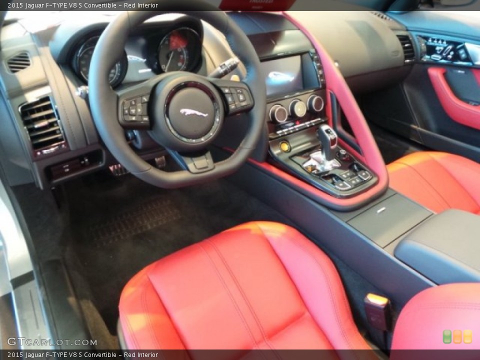 Red 2015 Jaguar F-TYPE Interiors