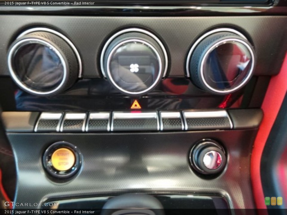 Red Interior Controls for the 2015 Jaguar F-TYPE V8 S Convertible #102636121
