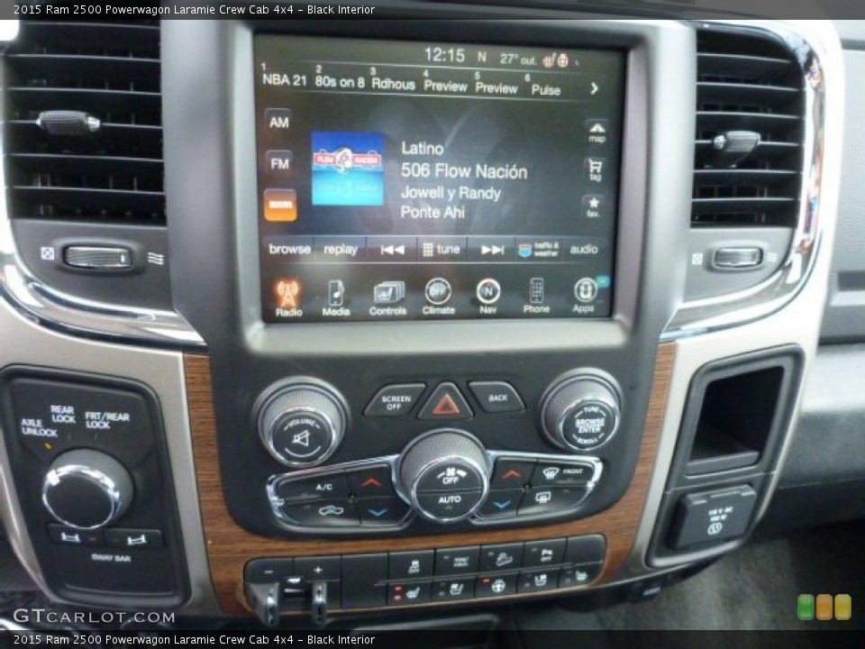 Black Interior Controls for the 2015 Ram 2500 Powerwagon Laramie Crew Cab 4x4 #102638849