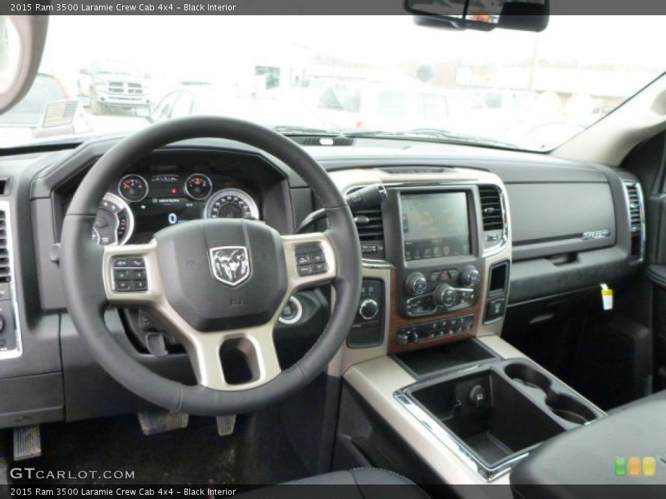 Black Interior Dashboard for the 2015 Ram 3500 Laramie Crew Cab 4x4 #102639116