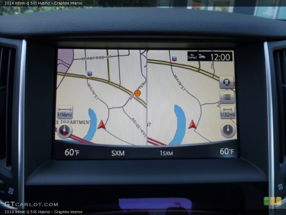 Graphite Interior Navigation for the 2014 Infiniti Q 50S Hybrid #102641990