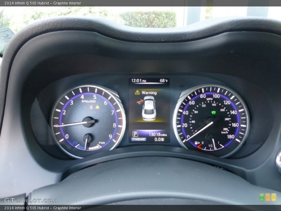 Graphite Interior Gauges for the 2014 Infiniti Q 50S Hybrid #102642425