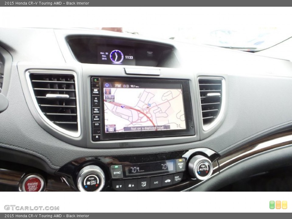 Black Interior Navigation for the 2015 Honda CR-V Touring AWD #102647455