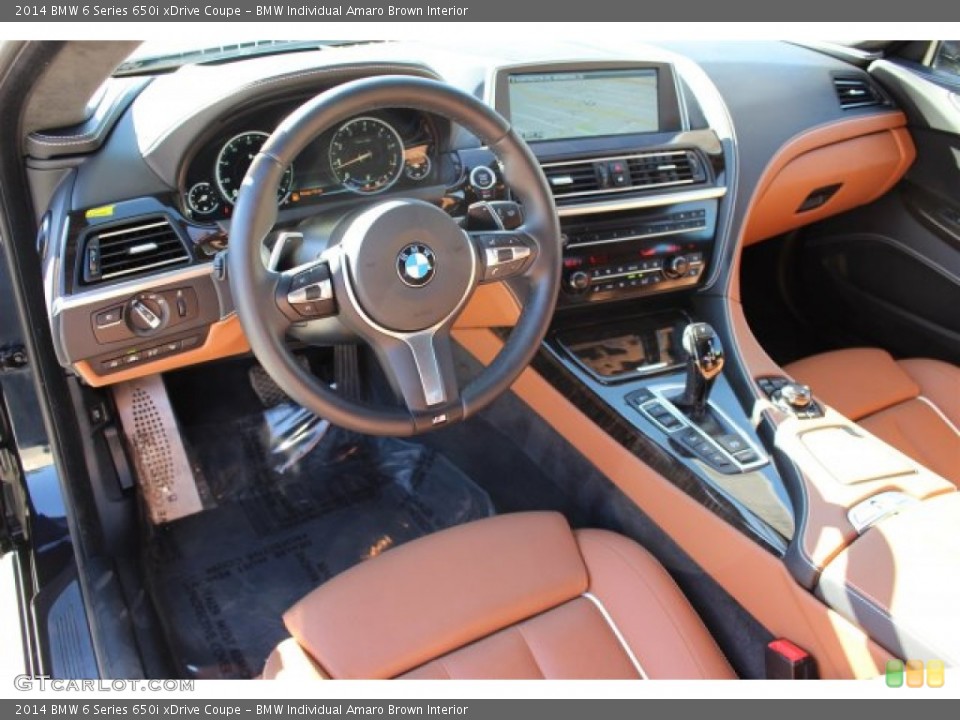 BMW Individual Amaro Brown Interior Prime Interior for the 2014 BMW 6 Series 650i xDrive Coupe #102647790