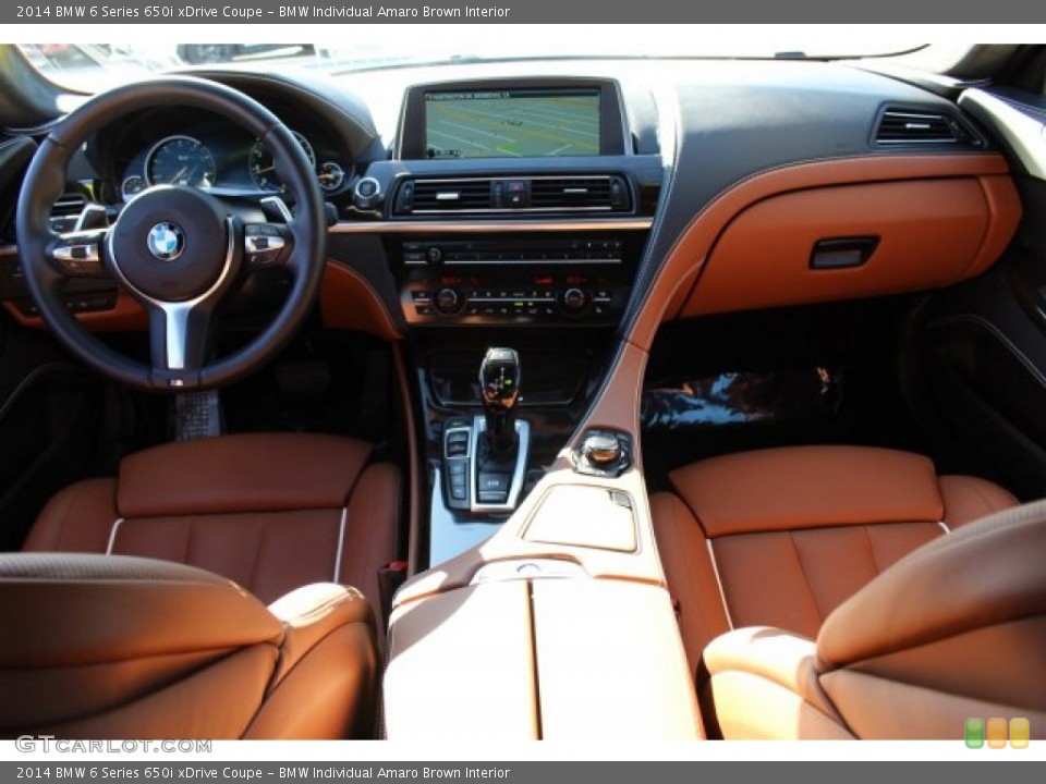 BMW Individual Amaro Brown Interior Dashboard for the 2014 BMW 6 Series 650i xDrive Coupe #102647821