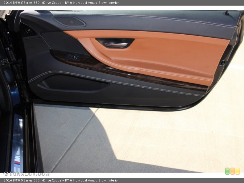 BMW Individual Amaro Brown Interior Door Panel for the 2014 BMW 6 Series 650i xDrive Coupe #102647929