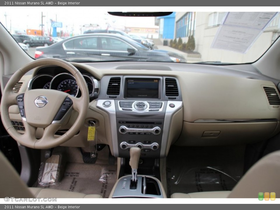 Beige Interior Dashboard for the 2011 Nissan Murano SL AWD #102650191