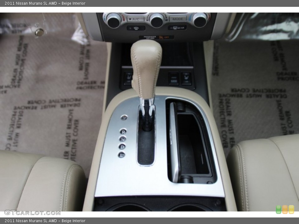 Beige Interior Transmission for the 2011 Nissan Murano SL AWD #102650227