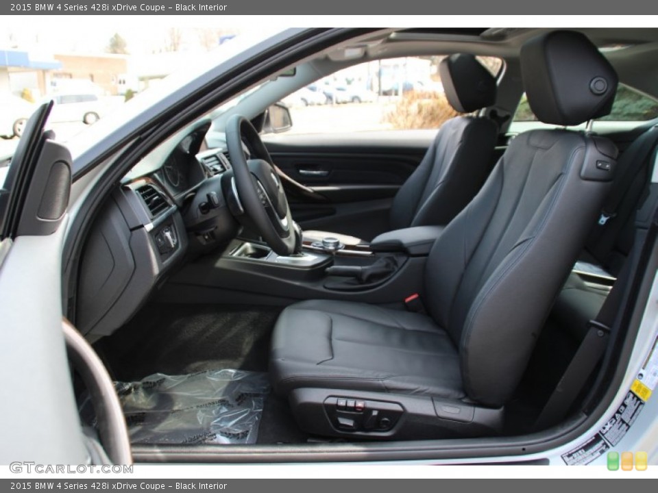 Black Interior Front Seat for the 2015 BMW 4 Series 428i xDrive Coupe #102650416