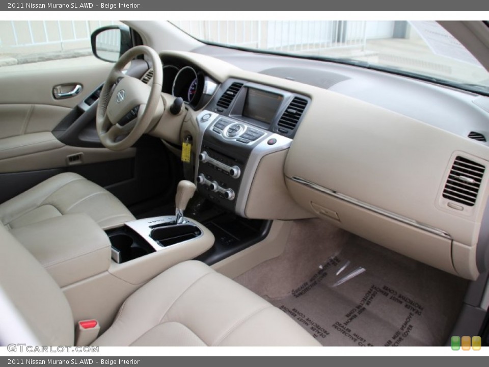 Beige Interior Dashboard for the 2011 Nissan Murano SL AWD #102650506