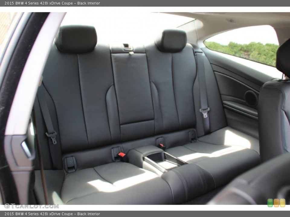 Black Interior Rear Seat for the 2015 BMW 4 Series 428i xDrive Coupe #102650836