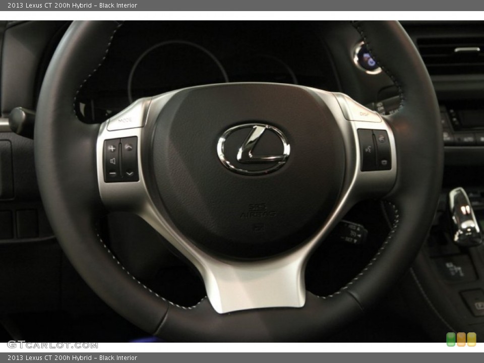 Black Interior Steering Wheel for the 2013 Lexus CT 200h Hybrid #102655072