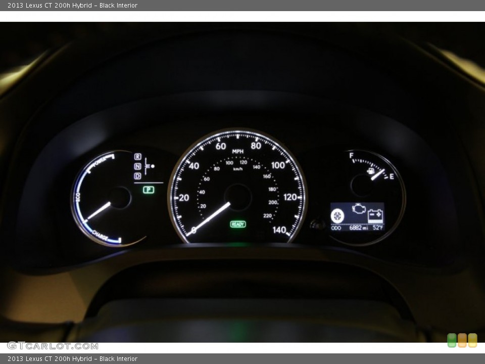 Black Interior Gauges for the 2013 Lexus CT 200h Hybrid #102655120