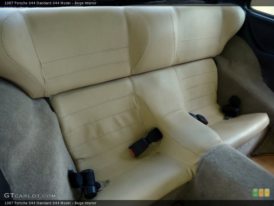 Beige Interior Rear Seat for the 1987 Porsche 944  #102659488