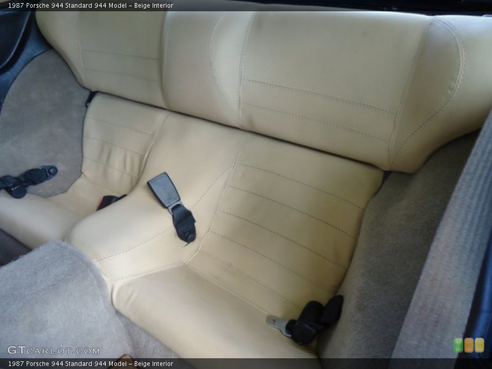 Beige Interior Rear Seat for the 1987 Porsche 944  #102660340